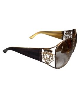 Gucci Hysteria Oversized Gold Logo Sunglasses